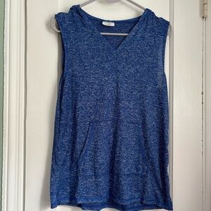 Danskin Now Active Sleeveless V-Neck Hoodie Top Size: Small